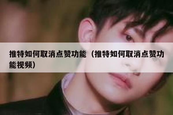 推特如何取消点赞功能(推特如何取消点赞功能视频) 第1张 推特如何取消点赞功能(推特如何取消点赞功能视频) 第1张