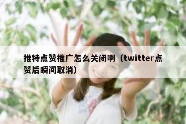 推特点赞推广怎么关闭啊（twitter点赞后瞬间取消） 第1张