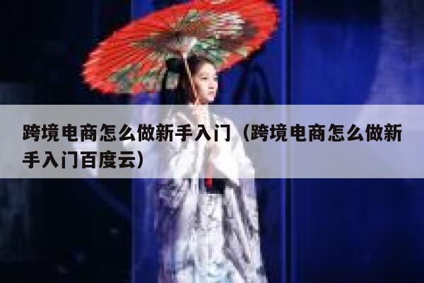 跨境电商怎么做新手入门（跨境电商怎么做新手入门百度云） 第1张