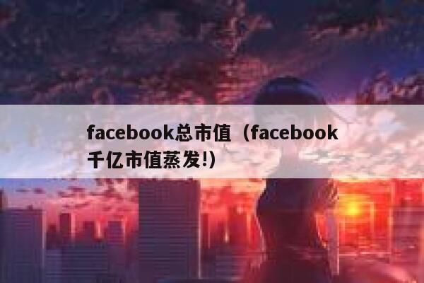 facebook总市值（facebook千亿市值蒸发!） 第1张