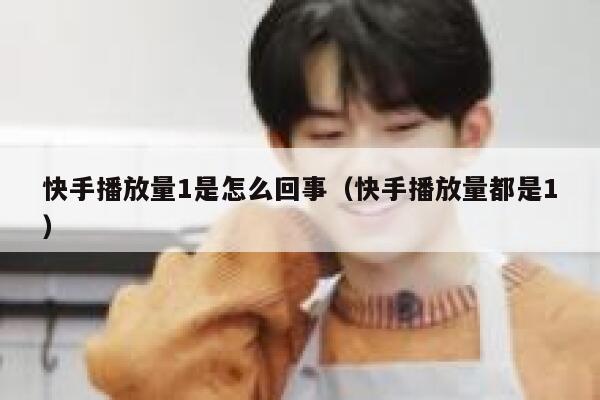 快手播放量1是怎么回事（快手播放量都是1） 第1张