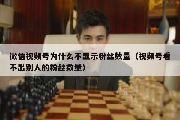 微信视频号为什么不显示粉丝数量(视频号看不出别人的粉丝数量) 第1张 微信视频号为什么不显示粉丝数量(视频号看不出别人的粉丝数量) 第1张