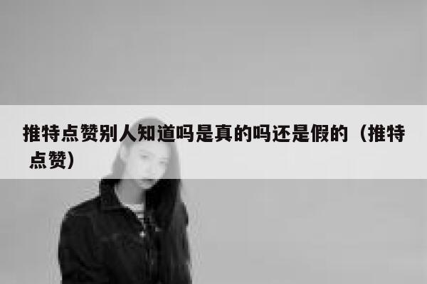 推特点赞别人知道吗是真的吗还是假的（推特 点赞） 第1张