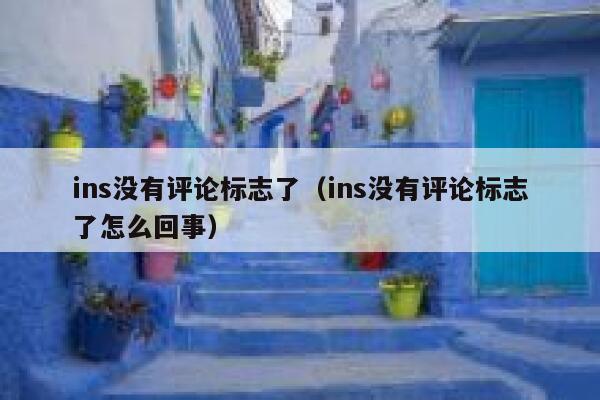 ins没有评论标志了（ins没有评论标志了怎么回事） 第1张
