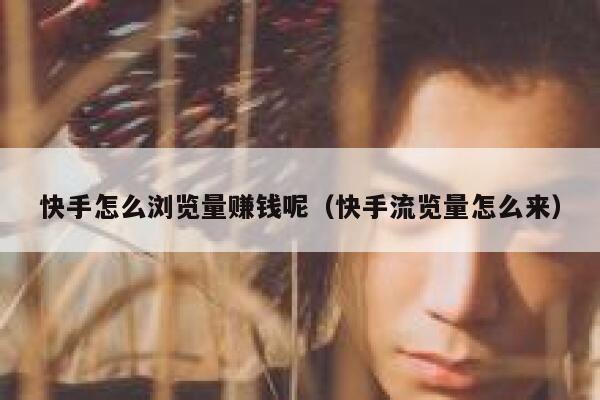 快手怎么浏览量赚钱呢（快手流览量怎么来） 第1张