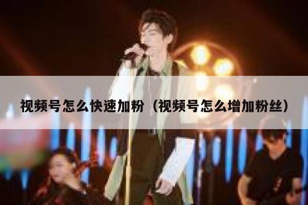 视频号怎么快速加粉（视频号怎么增加粉丝） 第1张