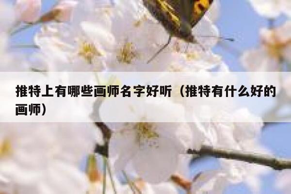 推特上有哪些画师名字好听（推特有什么好的画师） 第1张