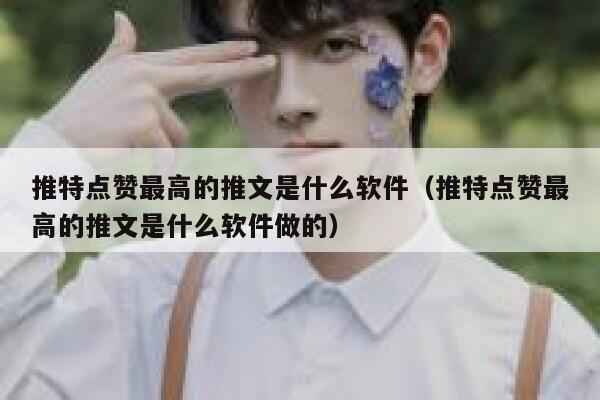 推特点赞最高的推文是什么软件（推特点赞最高的推文是什么软件做的） 第1张