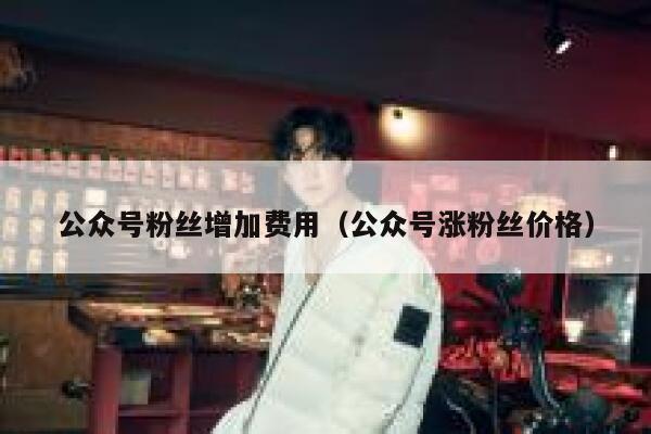 公众号粉丝增加费用（公众号涨粉丝价格） 第1张