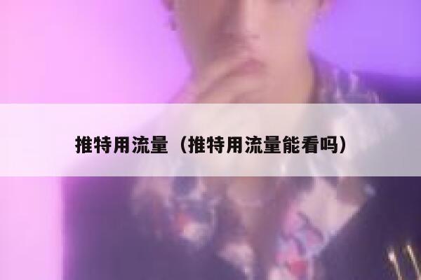 推特用流量（推特用流量能看吗） 第1张