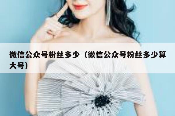 微信公众号粉丝多少（微信公众号粉丝多少算大号） 第1张