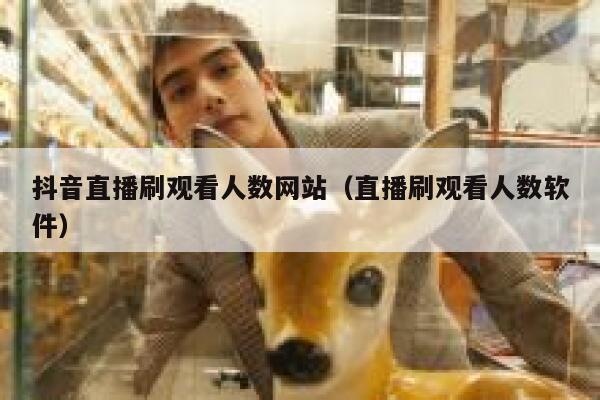 抖音直播刷观看人数网站（直播刷观看人数软件） 第1张