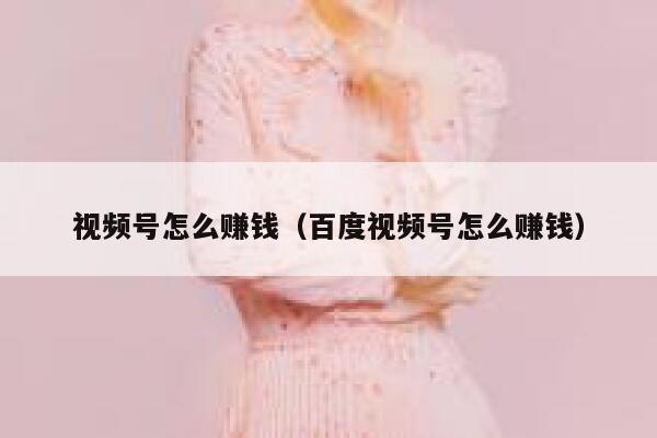 视频号怎么赚钱（百度视频号怎么赚钱） 第1张