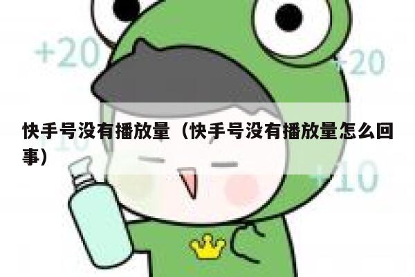 快手号没有播放量（快手号没有播放量怎么回事） 第1张