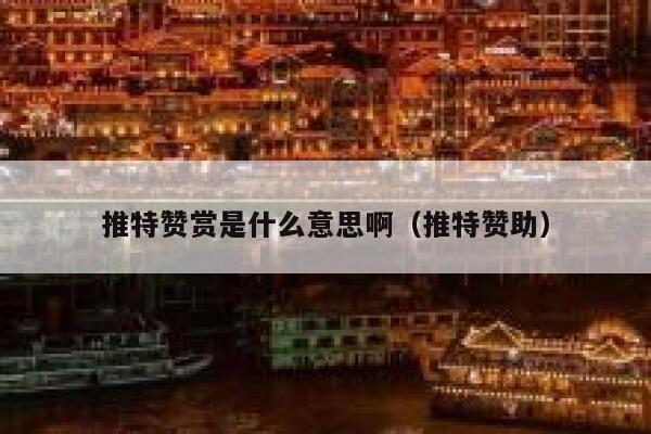 推特赞赏是什么意思啊（推特赞助） 第1张