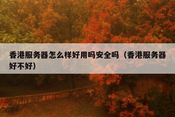 香港服务器怎么样好用吗安全吗（香港服务器好不好） 第1张