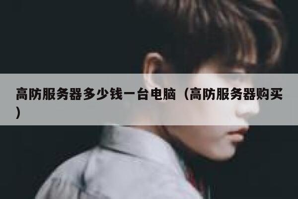 高防服务器多少钱一台电脑(高防服务器购买) 第1张 高防服务器多少钱一台电脑(高防服务器购买) 第1张