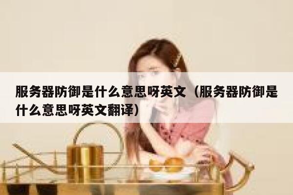 服务器防御是什么意思呀英文(服务器防御是什么意思呀英文翻译) 第1张 服务器防御是什么意思呀英文(服务器防御是什么意思呀英文翻译) 第1张