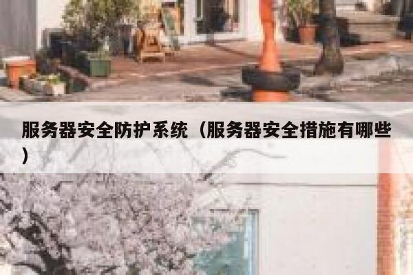 服务器安全防护系统（服务器安全措施有哪些） 第1张