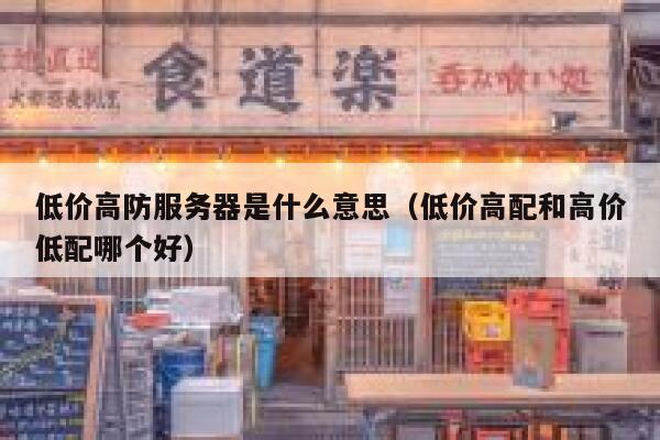 低价高防服务器是什么意思（低价高配和高价低配哪个好） 第1张