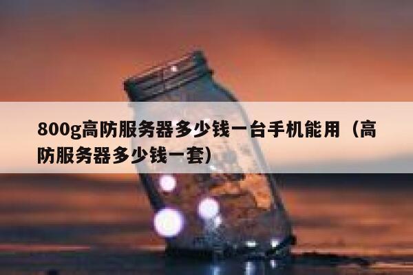 800g高防服务器多少钱一台手机能用（高防服务器多少钱一套） 第1张