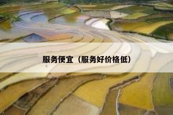 服务便宜（服务好价格低） 第1张