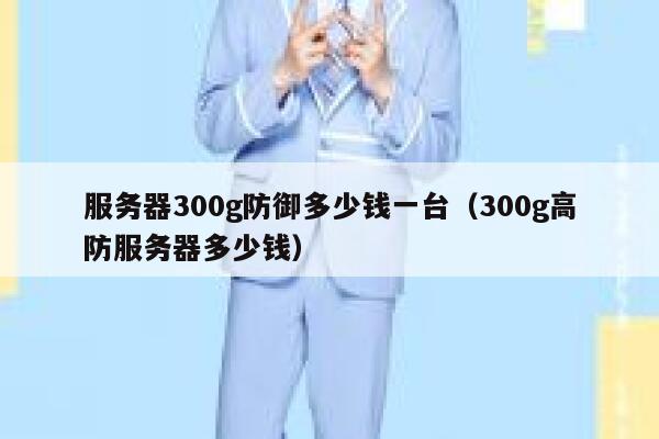服务器300g防御多少钱一台（300g高防服务器多少钱） 第1张