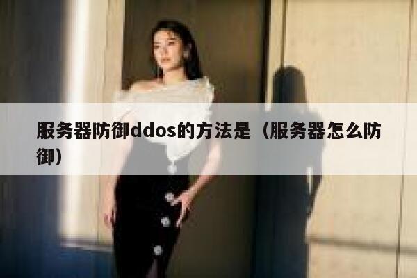 服务器防御ddos的方法是（服务器怎么防御） 第1张