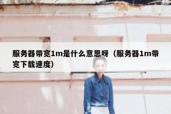 服务器带宽1m是什么意思呀(服务器1m带宽下载速度) 第1张 服务器带宽1m是什么意思呀(服务器1m带宽下载速度) 第1张