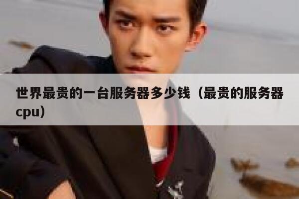 世界最贵的一台服务器多少钱（最贵的服务器cpu） 第1张