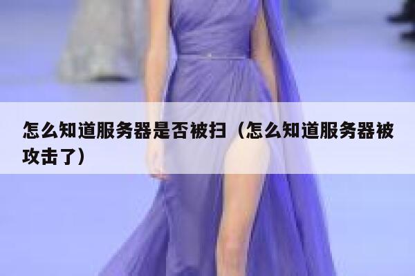 怎么知道服务器是否被扫（怎么知道服务器被攻击了） 第1张