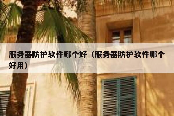 服务器防护软件哪个好（服务器防护软件哪个好用） 第1张