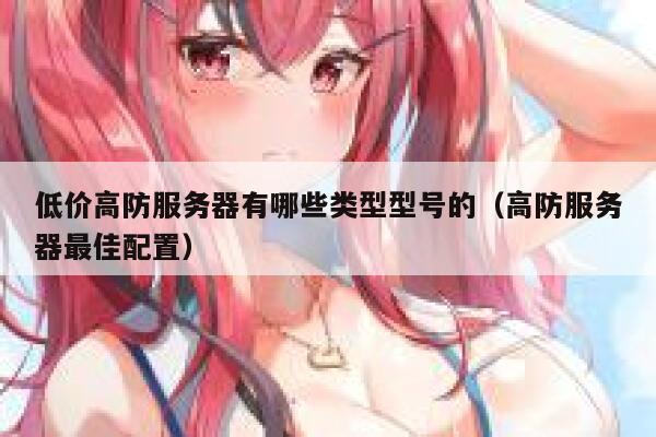 低价高防服务器有哪些类型型号的（高防服务器最佳配置） 第1张