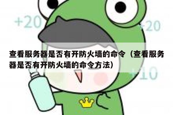 查看服务器是否有开防火墙的命令（查看服务器是否有开防火墙的命令方法） 第1张