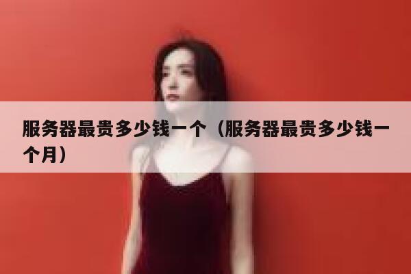 服务器最贵多少钱一个（服务器最贵多少钱一个月） 第1张