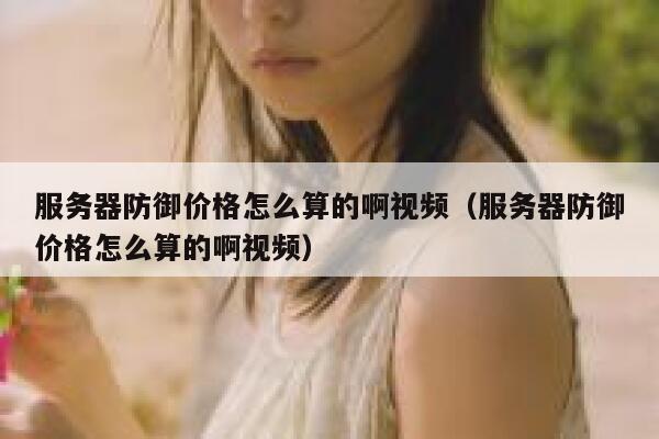 服务器防御价格怎么算的啊视频（服务器防御价格怎么算的啊视频） 第1张
