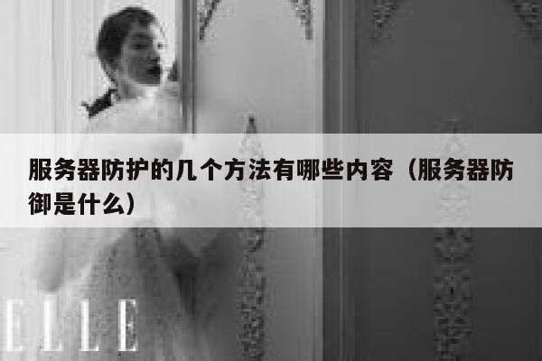 服务器防护的几个方法有哪些内容（服务器防御是什么） 第1张