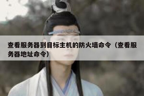 查看服务器到目标主机的防火墙命令（查看服务器地址命令） 第1张