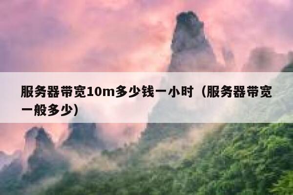服务器带宽10m多少钱一小时（服务器带宽一般多少） 第1张