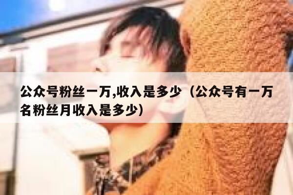 公众号粉丝一万,收入是多少（公众号有一万名粉丝月收入是多少） 第1张