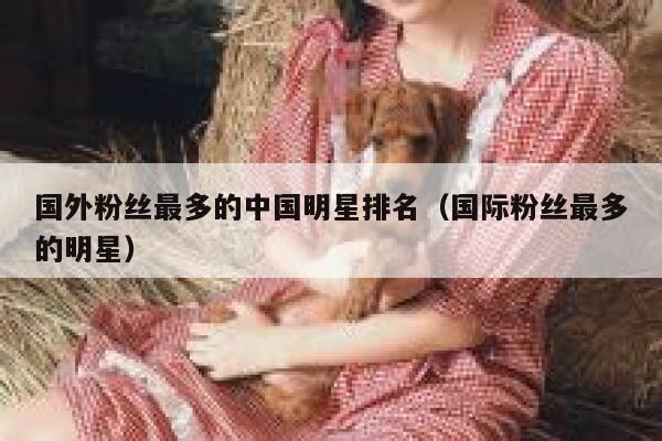 国外粉丝最多的中国明星排名（国际粉丝最多的明星） 第1张