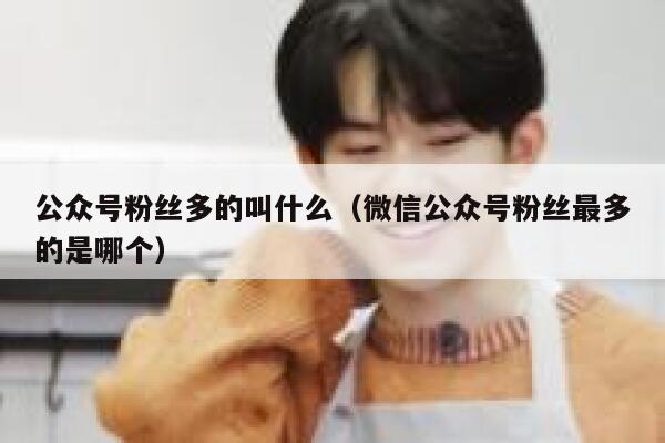 公众号粉丝多的叫什么(微信公众号粉丝最多的是哪个) 第1张 公众号粉丝多的叫什么(微信公众号粉丝最多的是哪个) 第1张