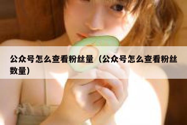 公众号怎么查看粉丝量（公众号怎么查看粉丝数量） 第1张