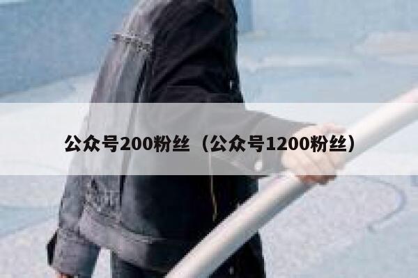 公众号200粉丝（公众号1200粉丝） 第1张