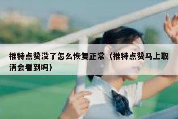 推特点赞没了怎么恢复正常（推特点赞马上取消会看到吗） 第1张