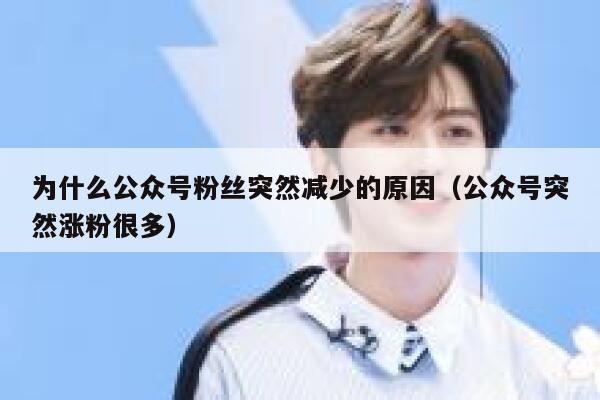 为什么公众号粉丝突然减少的原因(公众号突然涨粉很多) 第1张 为什么公众号粉丝突然减少的原因(公众号突然涨粉很多) 第1张