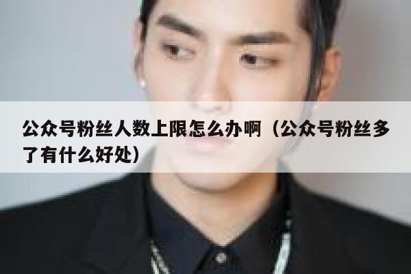 公众号粉丝人数上限怎么办啊(公众号粉丝多了有什么好处) 第1张 公众号粉丝人数上限怎么办啊(公众号粉丝多了有什么好处) 第1张