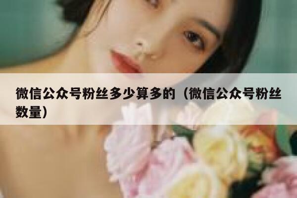 微信公众号粉丝多少算多的（微信公众号粉丝数量） 第1张