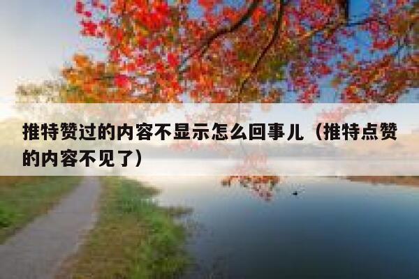推特赞过的内容不显示怎么回事儿（推特点赞的内容不见了） 第1张