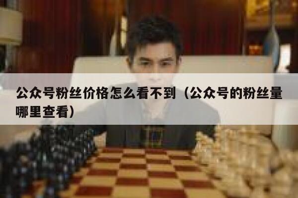 公众号粉丝价格怎么看不到（公众号的粉丝量哪里查看） 第1张